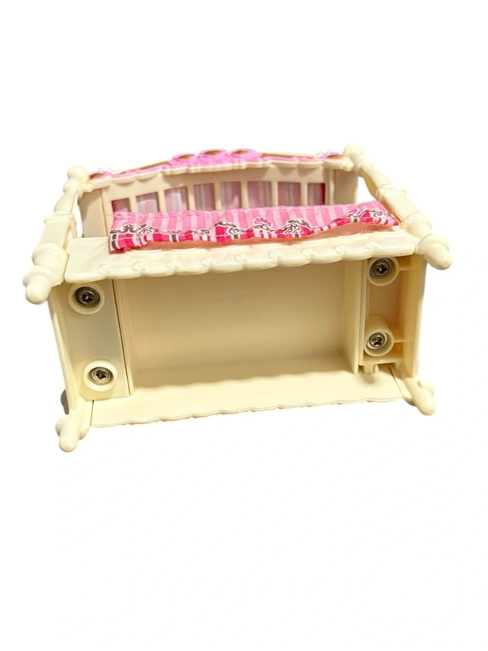 Fisher Price Loving Family Dollhouse Figure Kids Bed W/ Canopy